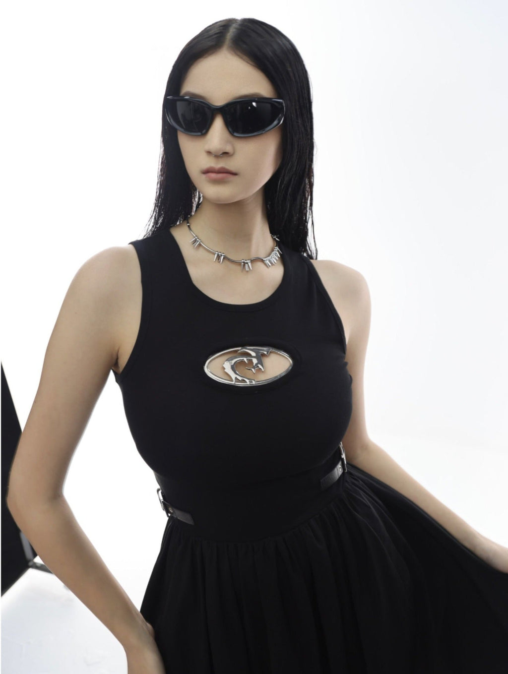 Metal Hollow Out Sleeveless Dress - COPPING THREADS - CT Select