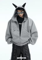 Metal Studded Winged Seams Oversized Hoodie - COPPING THREADS - ArguE CulturE