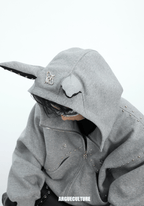 Metal Studded Winged Seams Oversized Hoodie - COPPING THREADS - ArguE CulturE