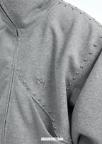 Metal Studded Winged Seams Oversized Hoodie - COPPING THREADS - ArguE CulturE
