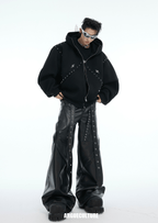 Metal Studded Winged Seams Oversized Hoodie - COPPING THREADS - ArguE CulturE