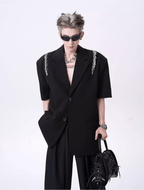 Metal Zipper Blazer - COPPING THREADS - CT Select