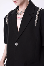 Metal Zipper Blazer - COPPING THREADS - CT Select