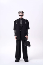 Metal Zipper Blazer - COPPING THREADS - CT Select