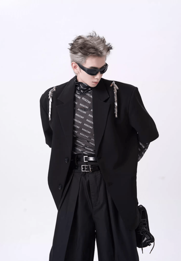 Metal Zipper Blazer - COPPING THREADS - CT Select