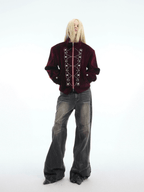 Metallic Button Embellished Cropped Jacket - COPPING THREADS - ArguE CulturE