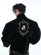 Metallic Button Embellished Cropped Jacket - COPPING THREADS - ArguE CulturE