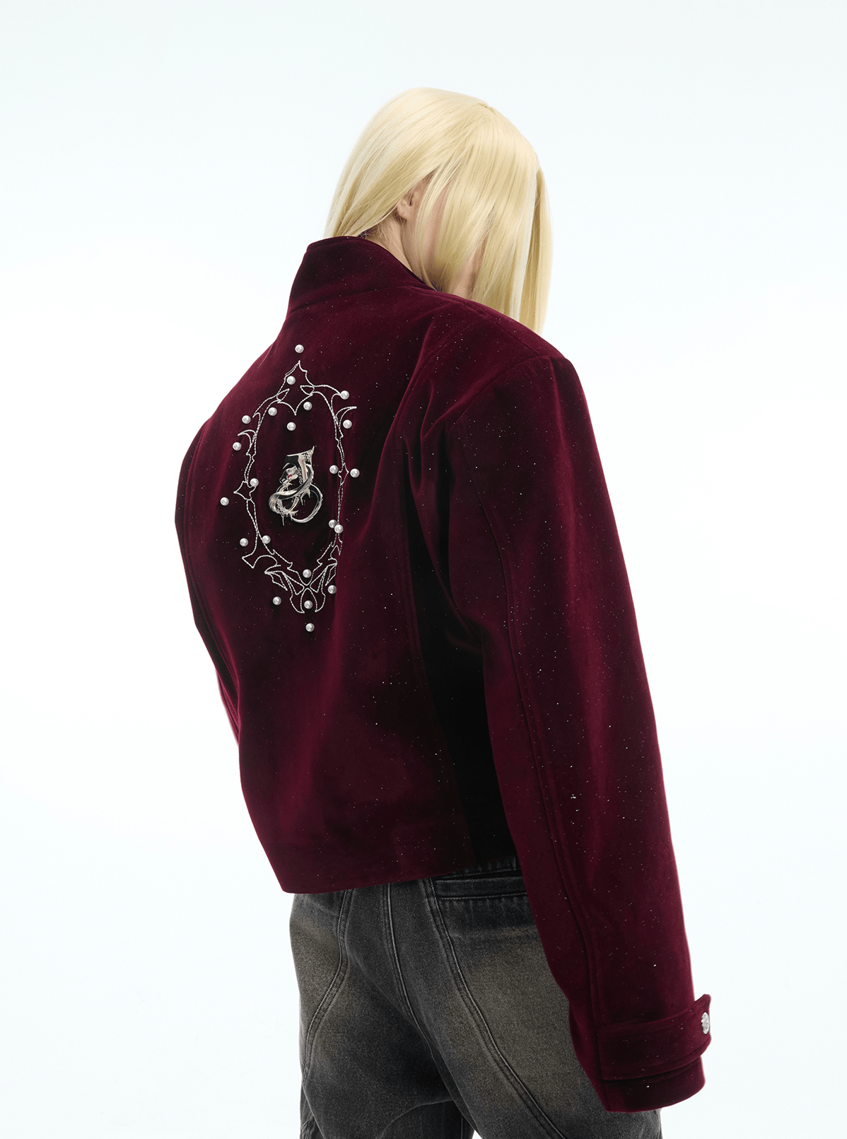 Metallic Button Embellished Cropped Jacket - COPPING THREADS - ArguE CulturE