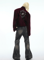 Metallic Button Embellished Cropped Jacket - COPPING THREADS - ArguE CulturE