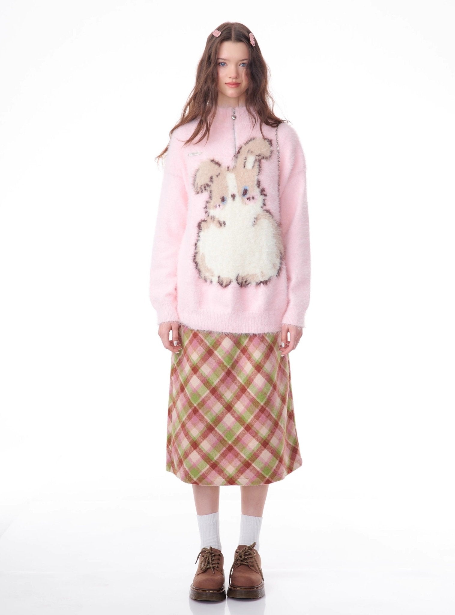 Midi Checkered Skirt - COPPING THREADS - 11SH