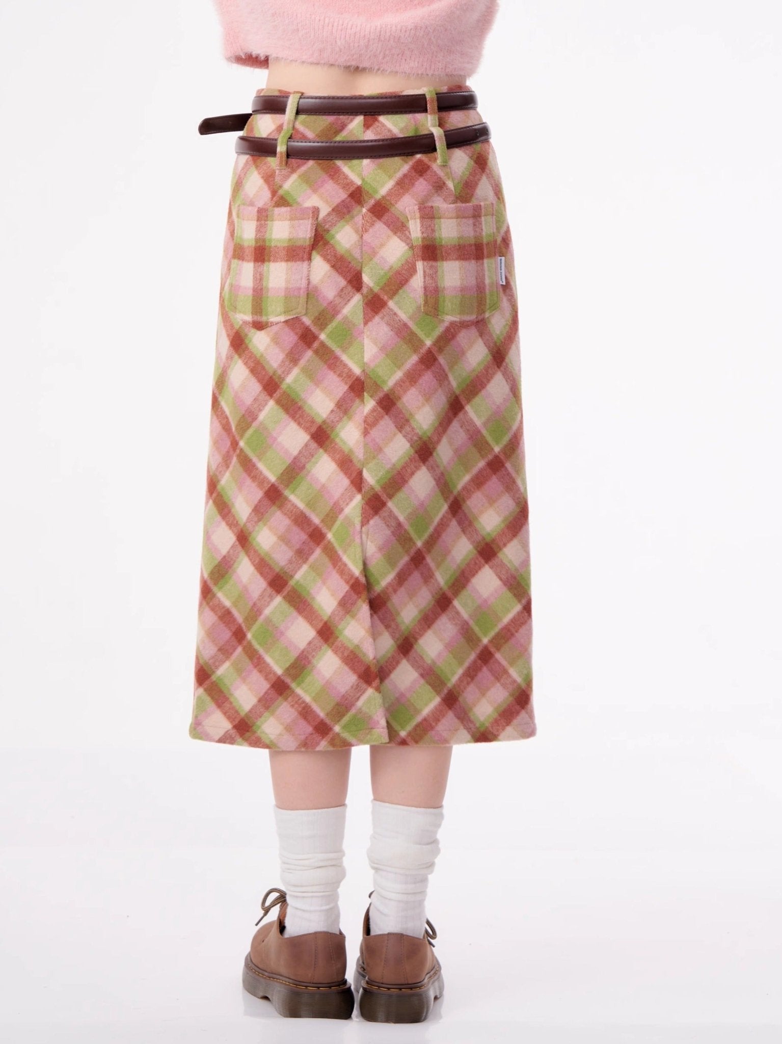 Midi Checkered Skirt - COPPING THREADS - 11SH