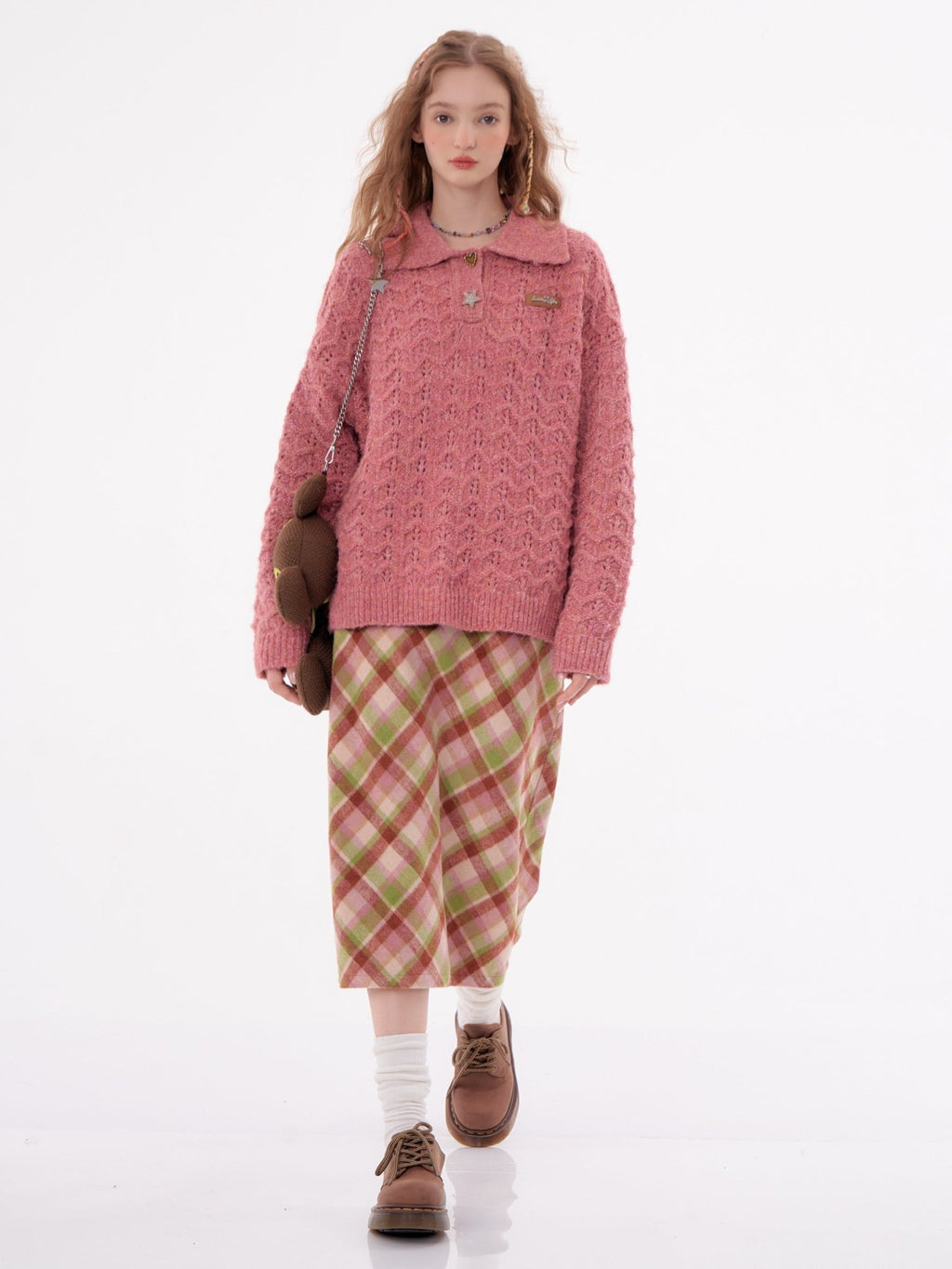 Midi Checkered Skirt - COPPING THREADS - 11SH