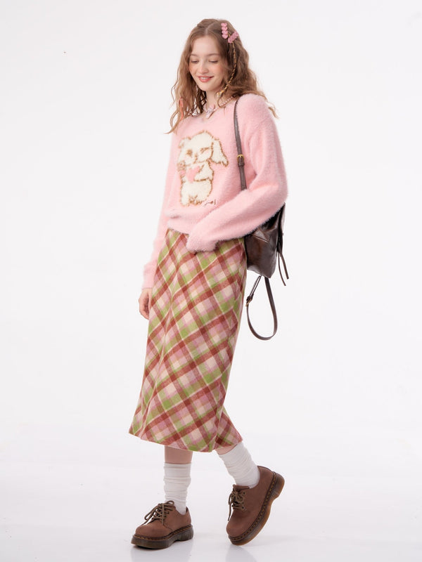 Midi Checkered Skirt - COPPING THREADS - 11SH