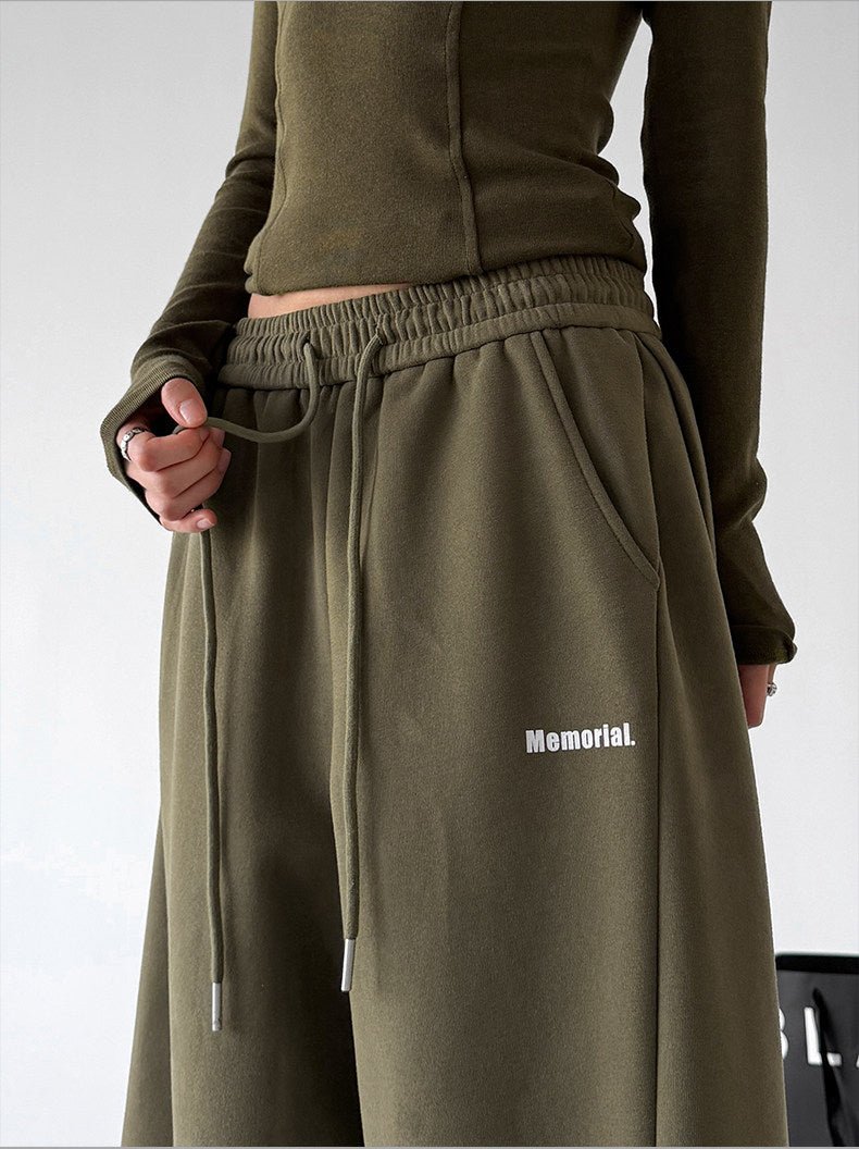 Minimal-Logo Curved-Leg Sweatpants - CT2695 - COPPING THREADS - CT ORIGINALS