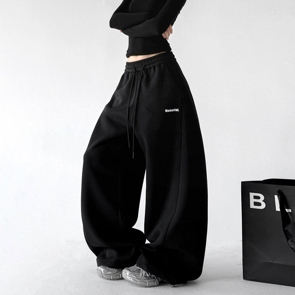 Minimal-Logo Curved-Leg Sweatpants - CT2695 - COPPING THREADS - CT ORIGINALS