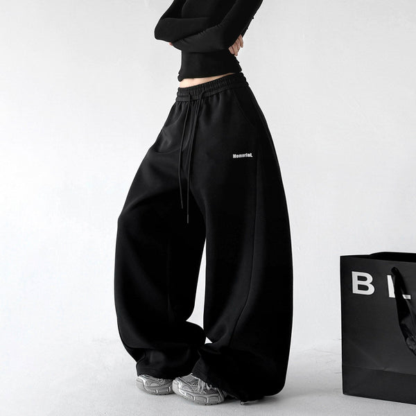 Minimal-Logo Curved-Leg Sweatpants - CT2695 - COPPING THREADS - CT ORIGINALS