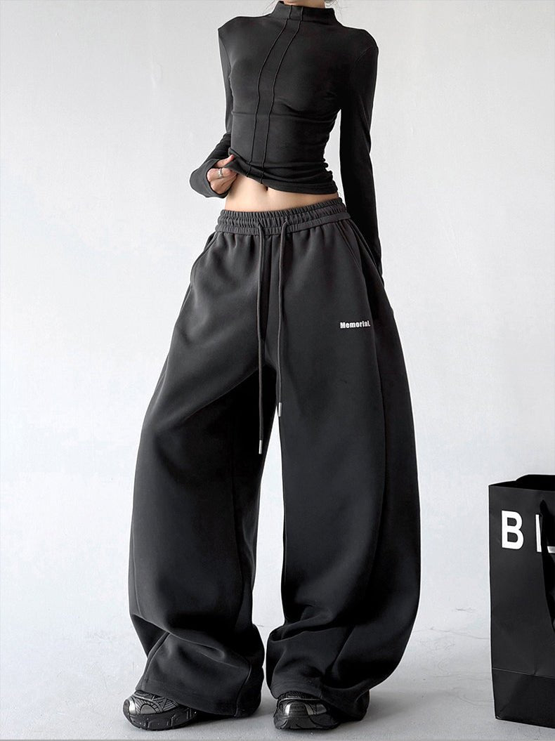 Minimal-Logo Curved-Leg Sweatpants - CT2695 - COPPING THREADS - CT ORIGINALS