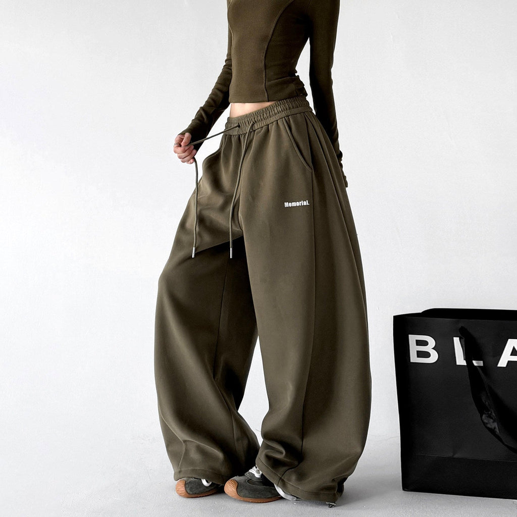 Minimal-Logo Curved-Leg Sweatpants - CT2695 - COPPING THREADS - CT ORIGINALS