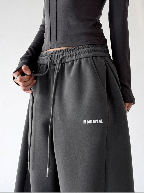 Minimal-Logo Curved-Leg Sweatpants - CT2695 - COPPING THREADS - CT ORIGINALS