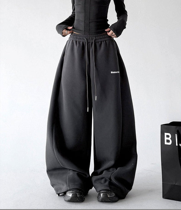 Minimal-Logo Curved-Leg Sweatpants - CT2695 - COPPING THREADS - CT ORIGINALS