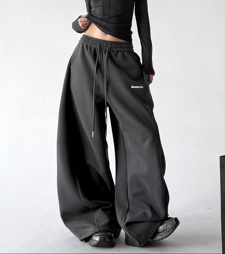 Minimal-Logo Curved-Leg Sweatpants - CT2695 - COPPING THREADS - CT ORIGINALS