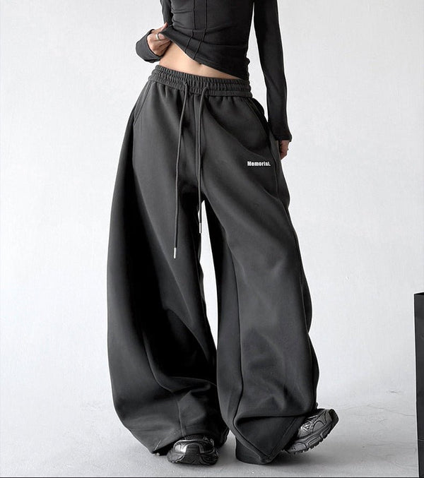 Minimal-Logo Curved-Leg Sweatpants - CT2695 - COPPING THREADS - CT ORIGINALS