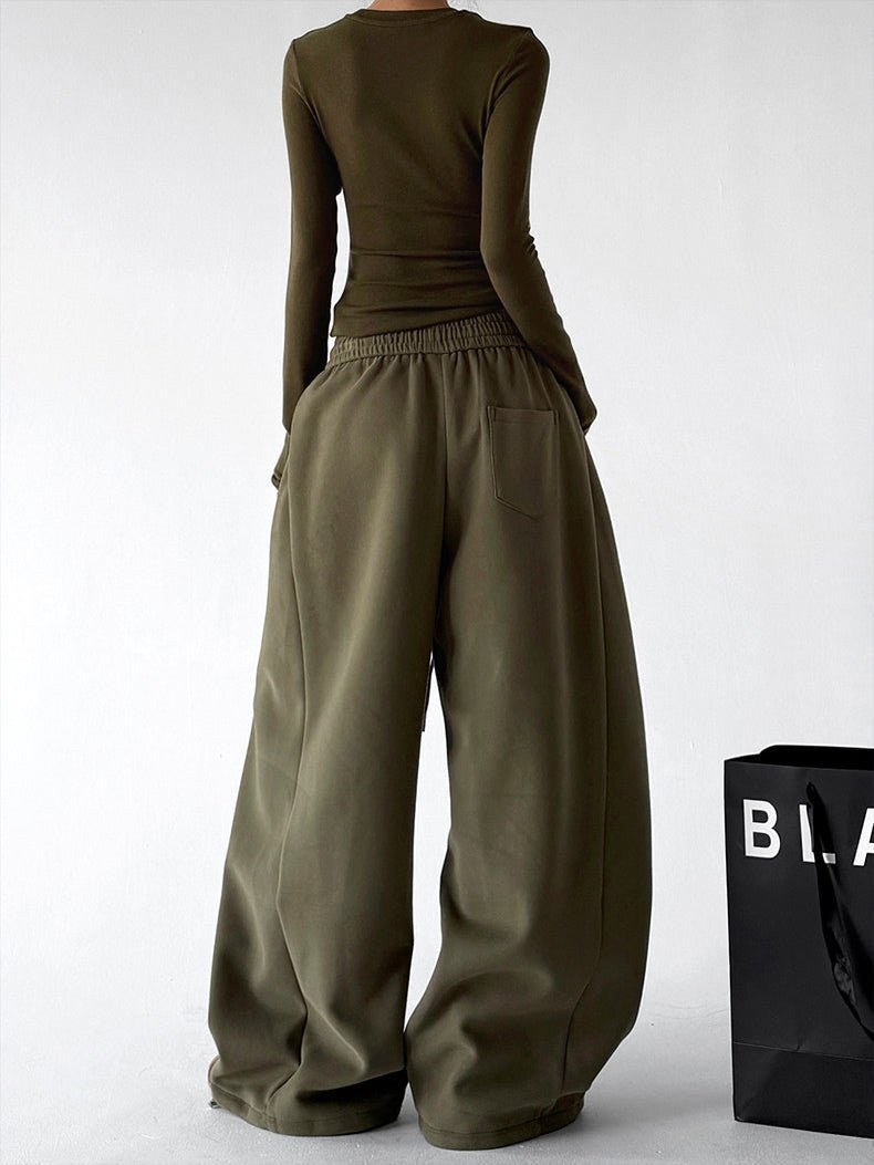 Minimal-Logo Curved-Leg Sweatpants - CT2695 - COPPING THREADS - CT ORIGINALS