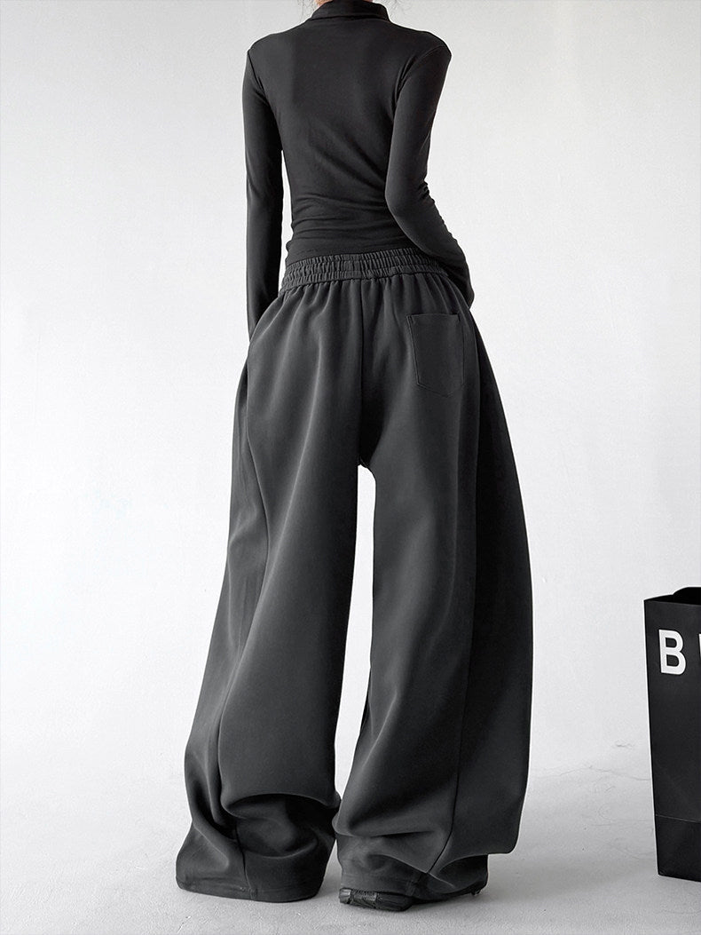 Minimal-Logo Curved-Leg Sweatpants - CT2695 - COPPING THREADS - CT ORIGINALS