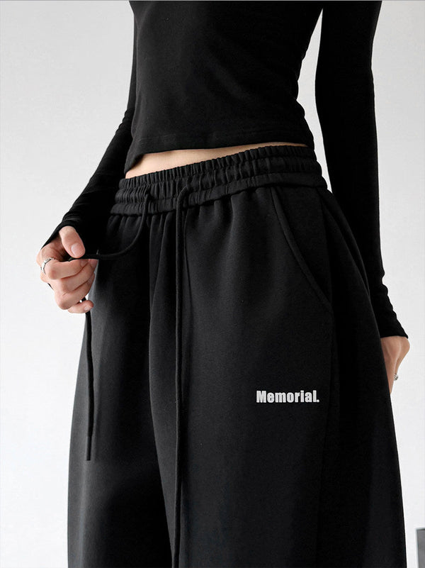 Minimal-Logo Curved-Leg Sweatpants - CT2695 - COPPING THREADS - CT ORIGINALS