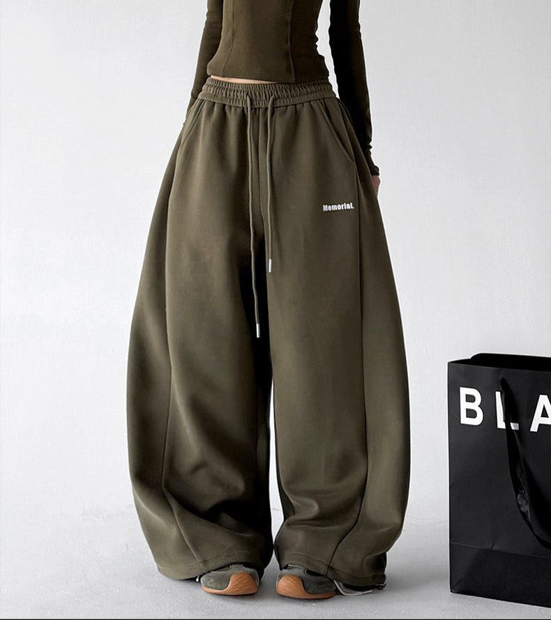 Minimal-Logo Curved-Leg Sweatpants - CT2695 - COPPING THREADS - CT ORIGINALS