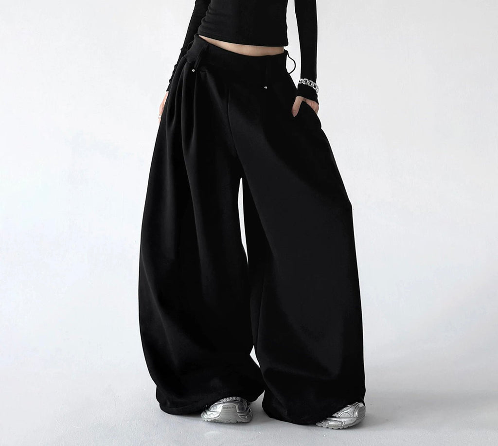 Minimal Wide-Leg Sweatpants - COPPING THREADS - CT ORIGINALS