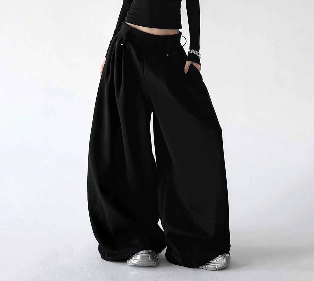 Minimal Wide-Leg Sweatpants - COPPING THREADS - CT ORIGINALS
