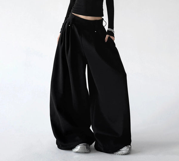 Minimal Wide-Leg Sweatpants - COPPING THREADS - CT ORIGINALS