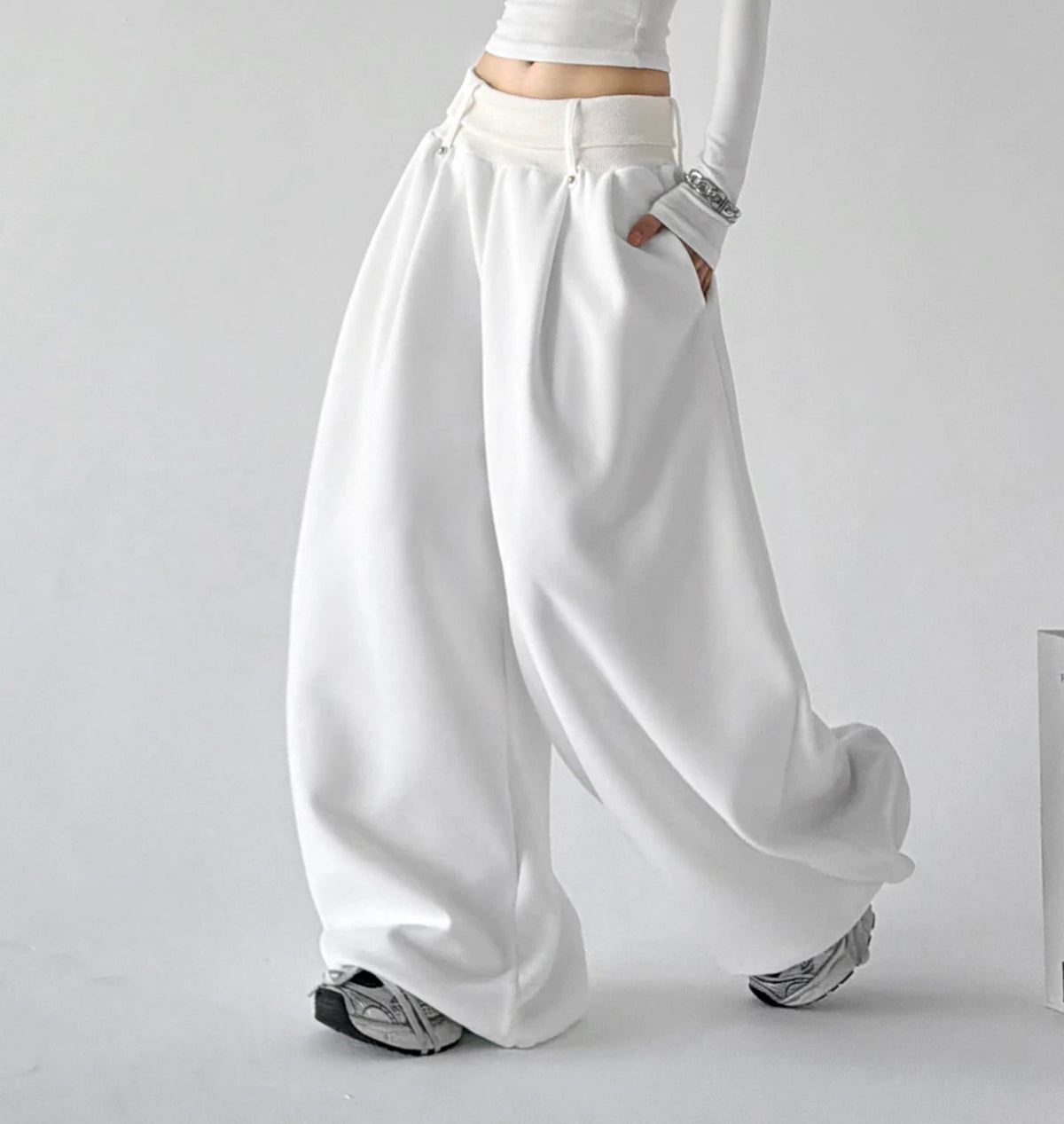 Minimal Wide-Leg Sweatpants - COPPING THREADS - CT ORIGINALS