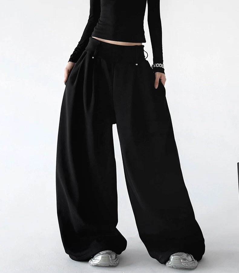 Minimal Wide-Leg Sweatpants - COPPING THREADS - CT ORIGINALS