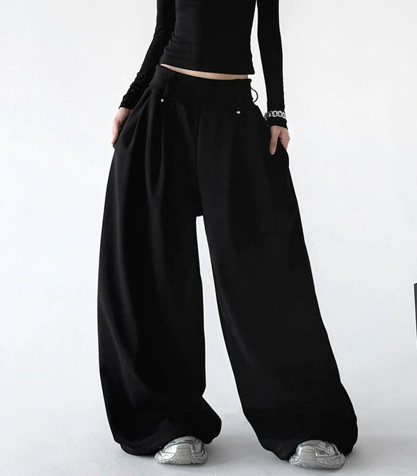Minimal Wide-Leg Sweatpants - COPPING THREADS - CT ORIGINALS