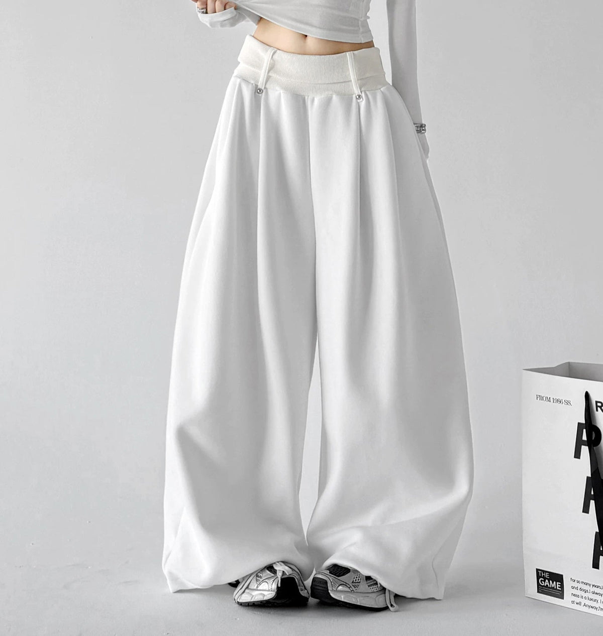 Minimal Wide-Leg Sweatpants - COPPING THREADS - CT ORIGINALS