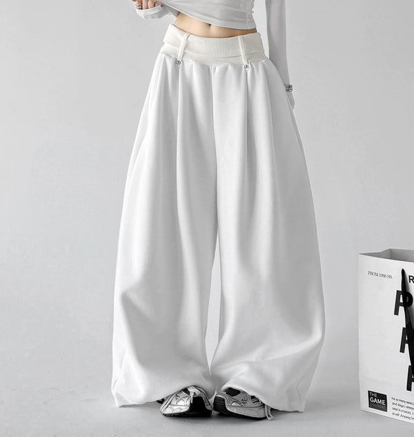 Minimal Wide-Leg Sweatpants - COPPING THREADS - CT ORIGINALS