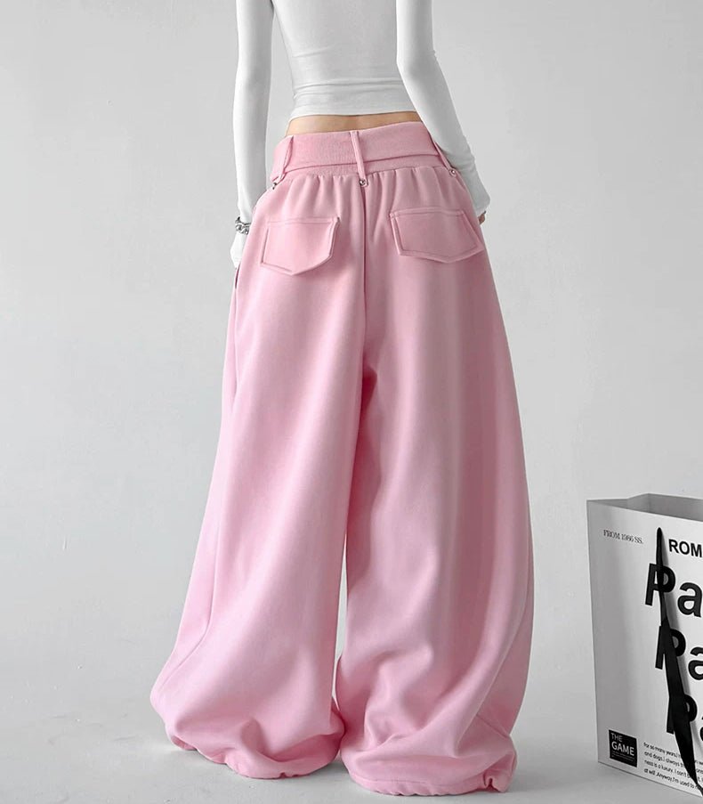 Minimal Wide-Leg Sweatpants - COPPING THREADS - CT ORIGINALS