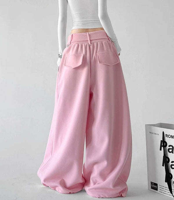 Minimal Wide-Leg Sweatpants - COPPING THREADS - CT ORIGINALS