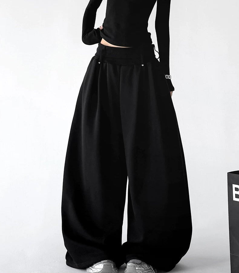 Minimal Wide-Leg Sweatpants - COPPING THREADS - CT ORIGINALS