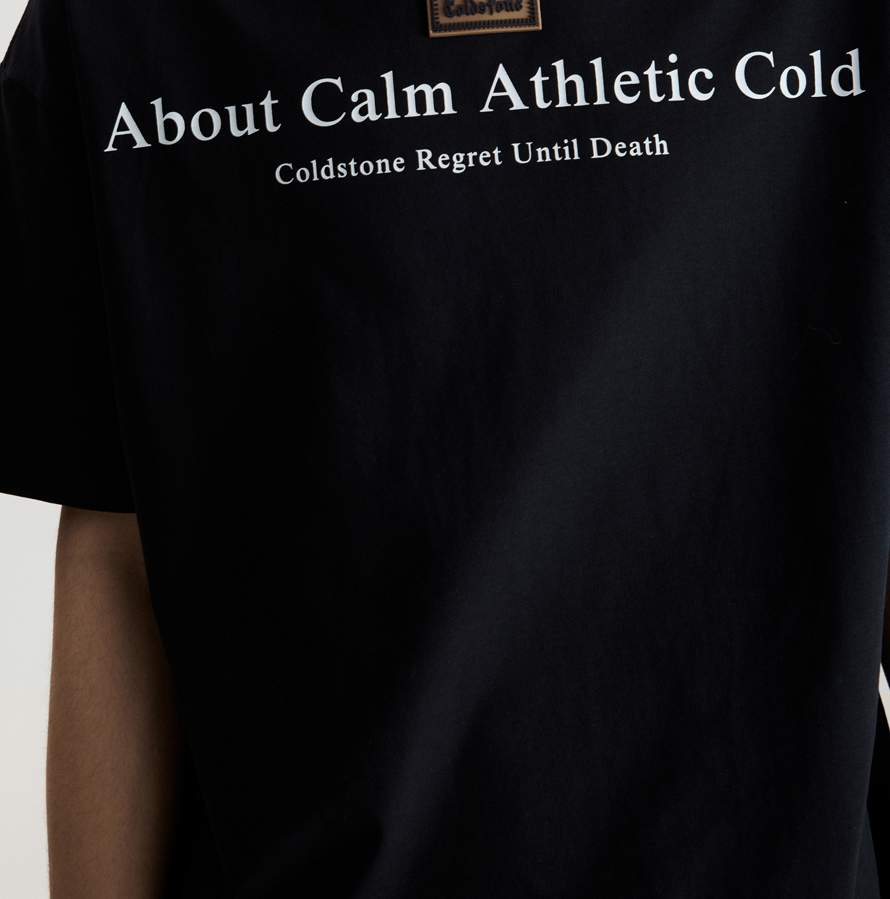 Minimalist Graphic Rubber Patch Tee - COPPING THREADS - Coldstone