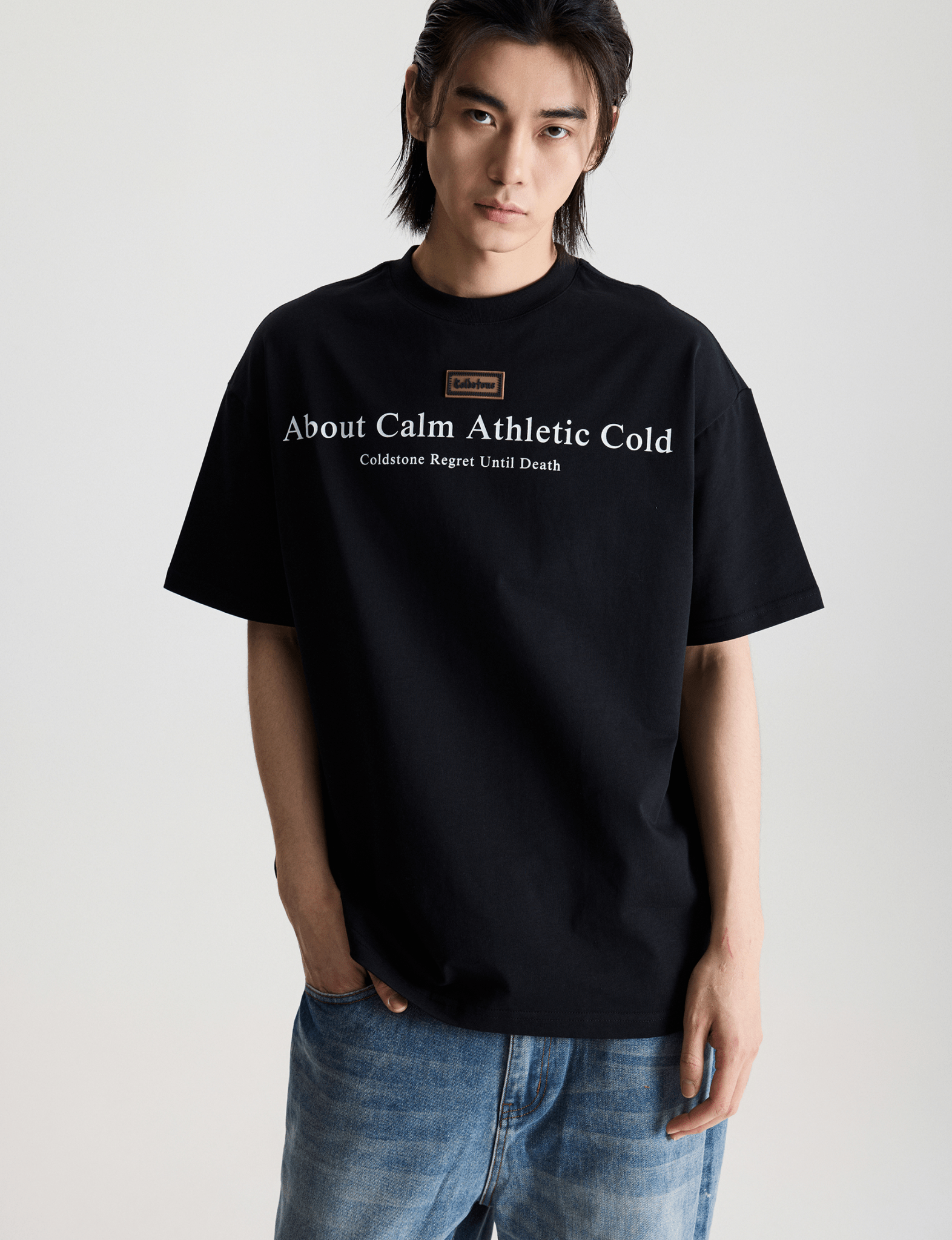 Minimalist Graphic Rubber Patch Tee - COPPING THREADS - Coldstone