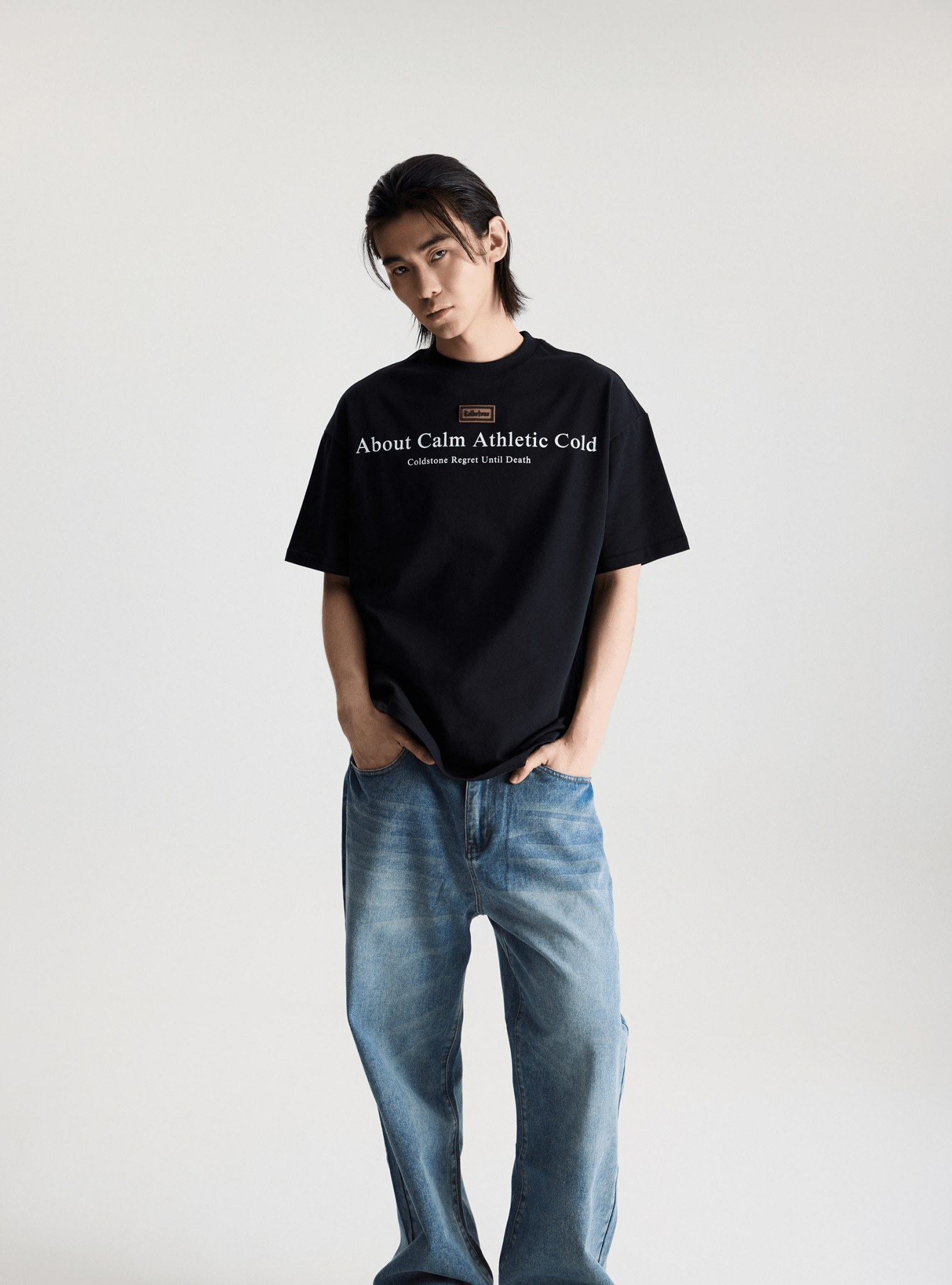 Minimalist Graphic Rubber Patch Tee - COPPING THREADS - Coldstone