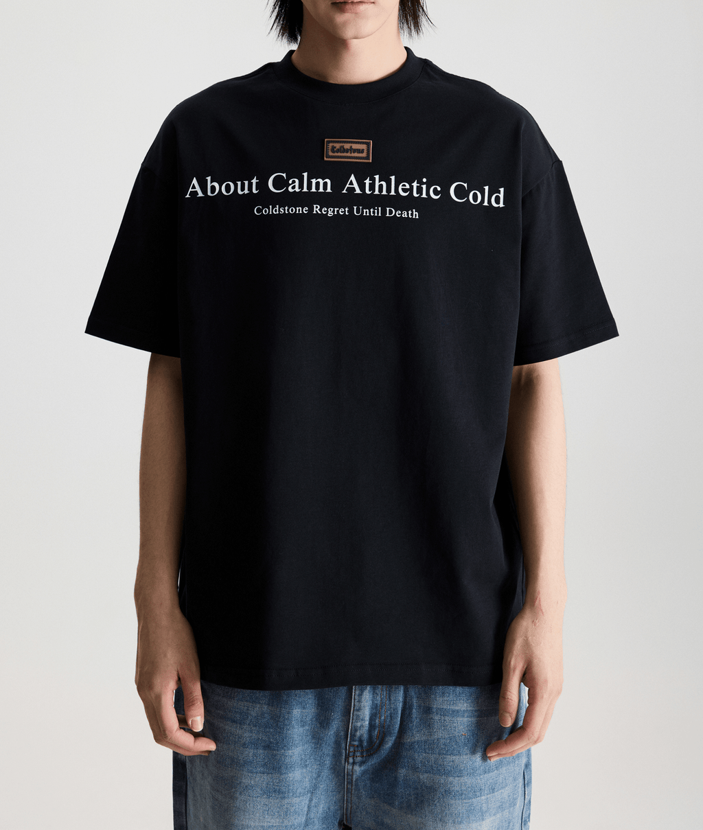 Minimalist Graphic Rubber Patch Tee - COPPING THREADS - Coldstone