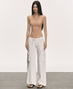 Mock Neck Fitted Half Sleeve Tee - COPPING THREADS - Anna Aneae