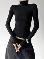 Mock-Neck Long-Sleeve Top - CT5177 - COPPING THREADS - CT ORIGINALS