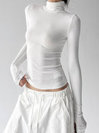 Mock-Neck Long-Sleeve Top - CT5177 - COPPING THREADS - CT ORIGINALS