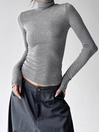Mock-Neck Long-Sleeve Top - CT5177 - COPPING THREADS - CT ORIGINALS