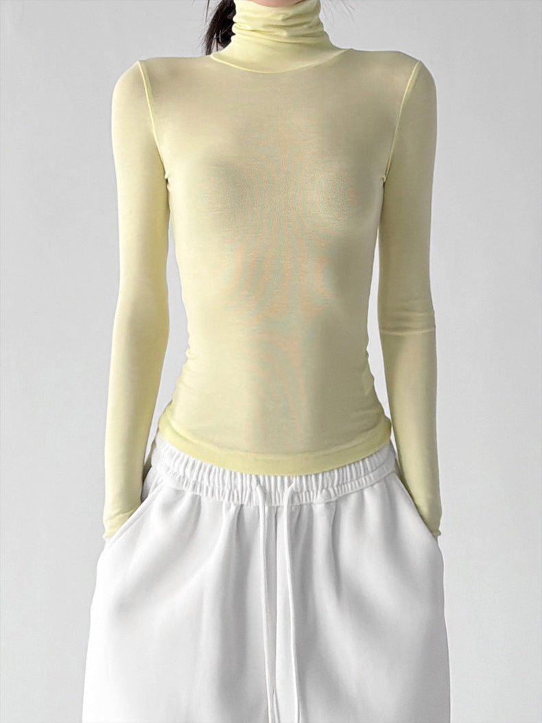 Mock-Neck Long-Sleeve Top - CT5177 - COPPING THREADS - CT ORIGINALS